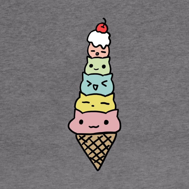 Ice Cream Cats by mayying